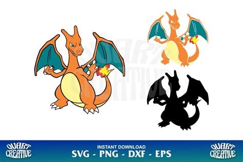 6 Free Charizard SVG Files For Your Crafting Project .